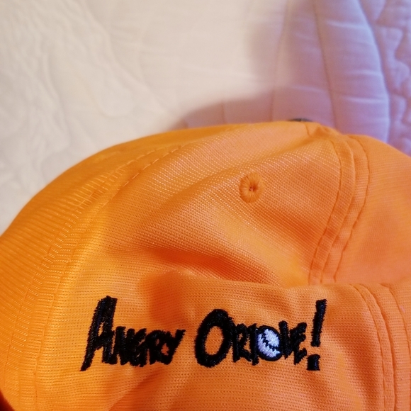 Orioles Angry Bird Camo Orange Hat 